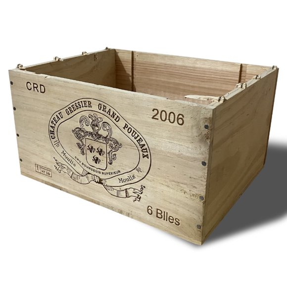 Wine crate, wood crate, wooden wine crate - Picture 1 of 12